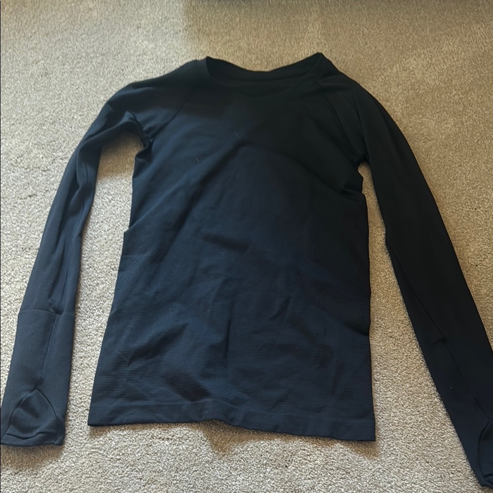 lululemon athletica Women's Long Sleeve Crew Neck Top - Black